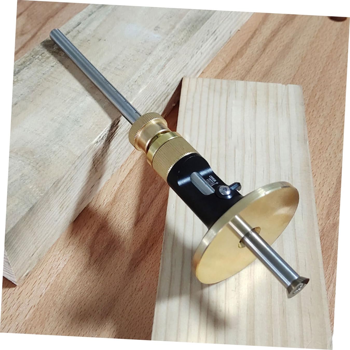 Zerodeko European Woodworking Marking Tool Set with Fine-tuning Scribe Gauge, Hard Alloy Blade Carpenter Marker for Precise Parallel Line Drawing in Woodworking Projects