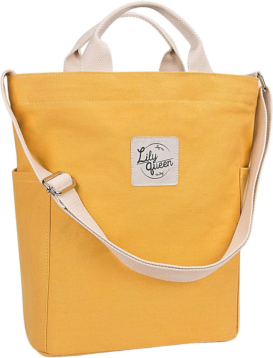Women Canvas Tote Handbags Casual Shoulder Work Bag Crossbody