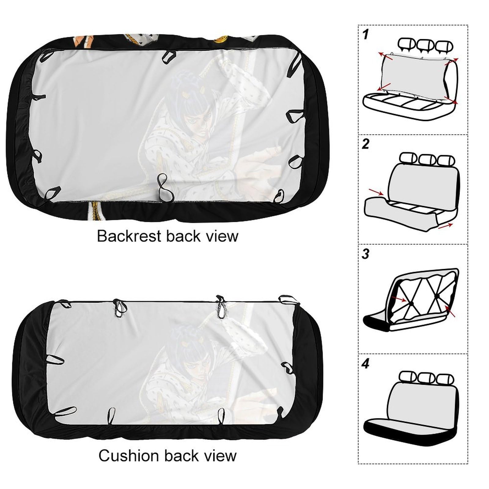Amazon | ジョジョの奇妙な冒険 ブルーノ カーシートカバー 車