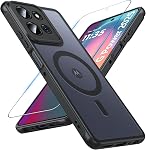 Magnetic for Samsung Galaxy A16/A17 5G/4G Case with Built-in Screen Protector, 360° Shockproof Military Grade Protection, Rugged Bumper Cover for Samsung A16/A17 5G/4G, Black