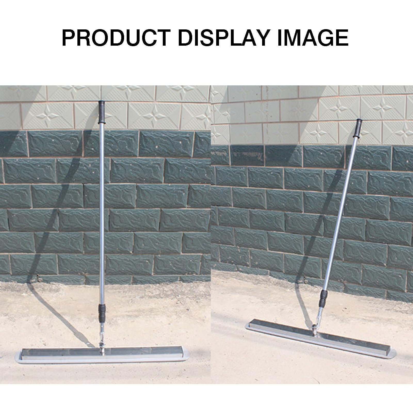 Paleta De Hormigón De Acero Inoxidable, Herramienta Profesional For Colocar Hormigón, Tablero De Enrasado De 80x10 Cm, Con Soporte Ajustable De 120-200 Cm, For Acabado De Hormigón