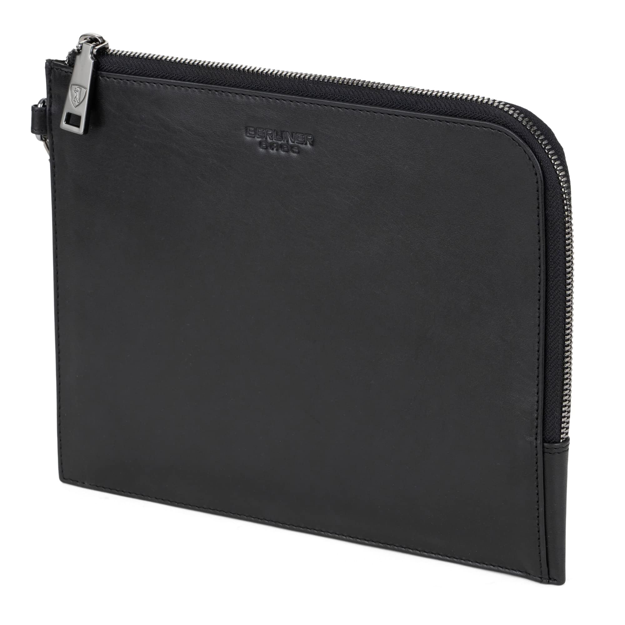 Berliner Bags Dokumentenmappe Alex M Premium aus Leder - Schwarz