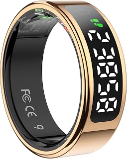 Telezim 2025 Upgrade Smart Ring Health Tracker for Men Women (Gold, 11.5#(21.2mm)) Price In India
