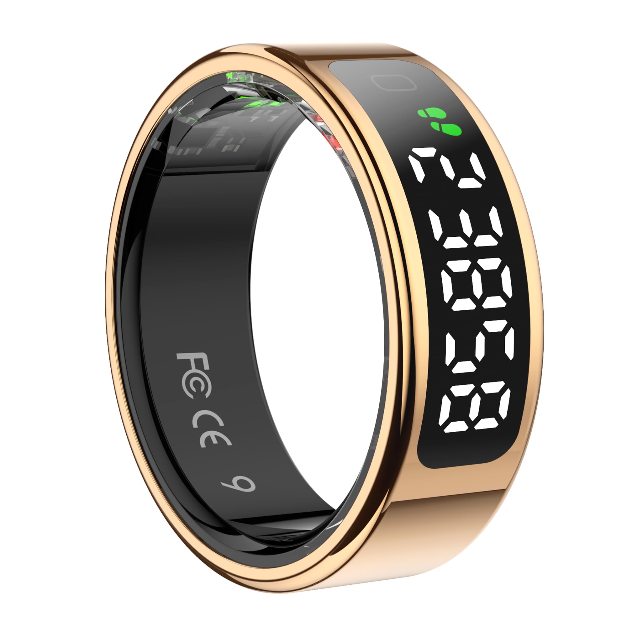 Telezim 2025 Upgrade Smart Ring Health Tracker for Men Women (Gold, 11.5#(21.2mm))-picture-32