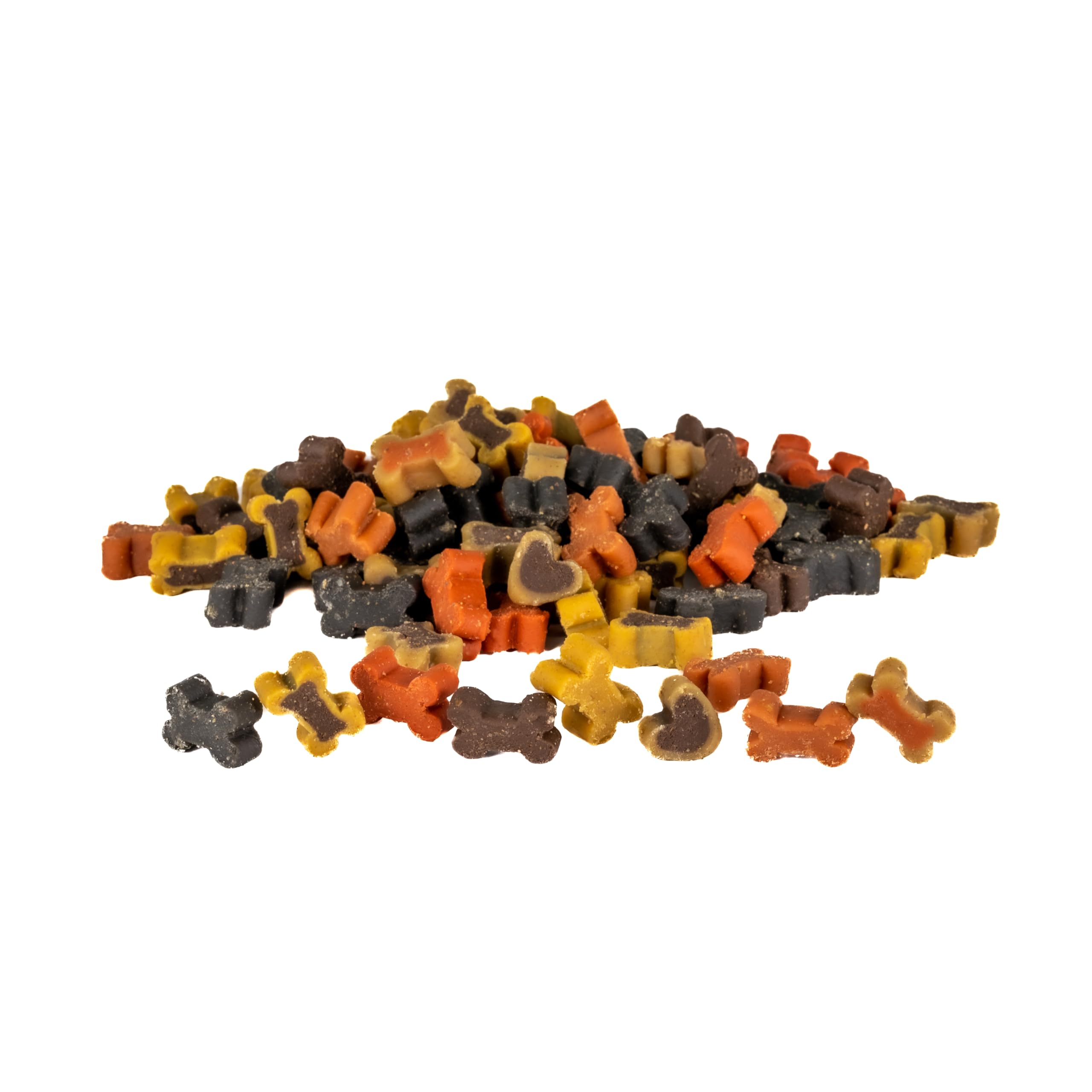 Frigera Semi-Moist Soft Treats Mini Mix Bones (3) 500 g - Zachte hondensnoepjes, lekkere beloning voor training en tussendoor, geproduceerd in België