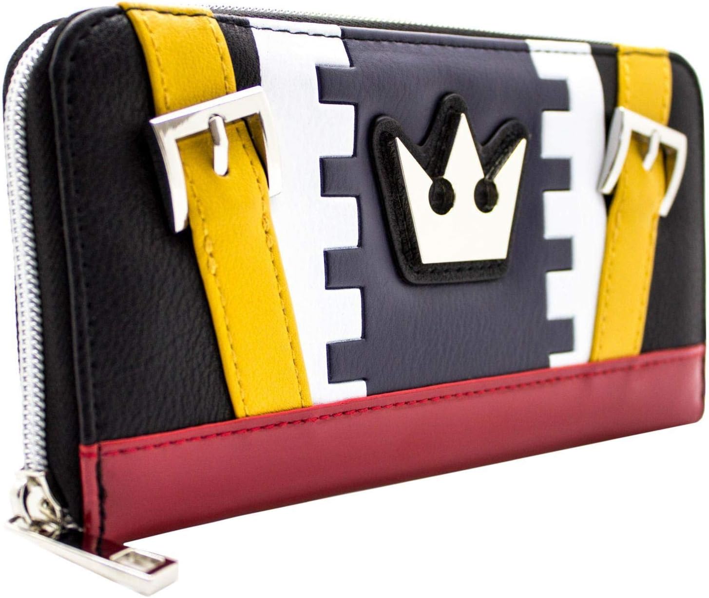 โ Kingdom Hearts Sora Outfit Metal Crown Emblem Purse Clutch Coin Pocket & Card Holder, Blue