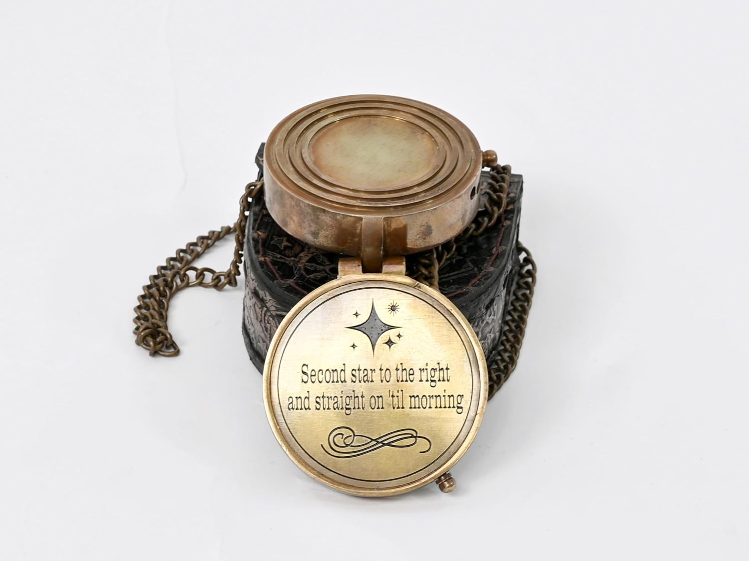 Engraved Compass, Customized Brass Compass for Anniversary, Birthday, Graduation, Confirmation Gift