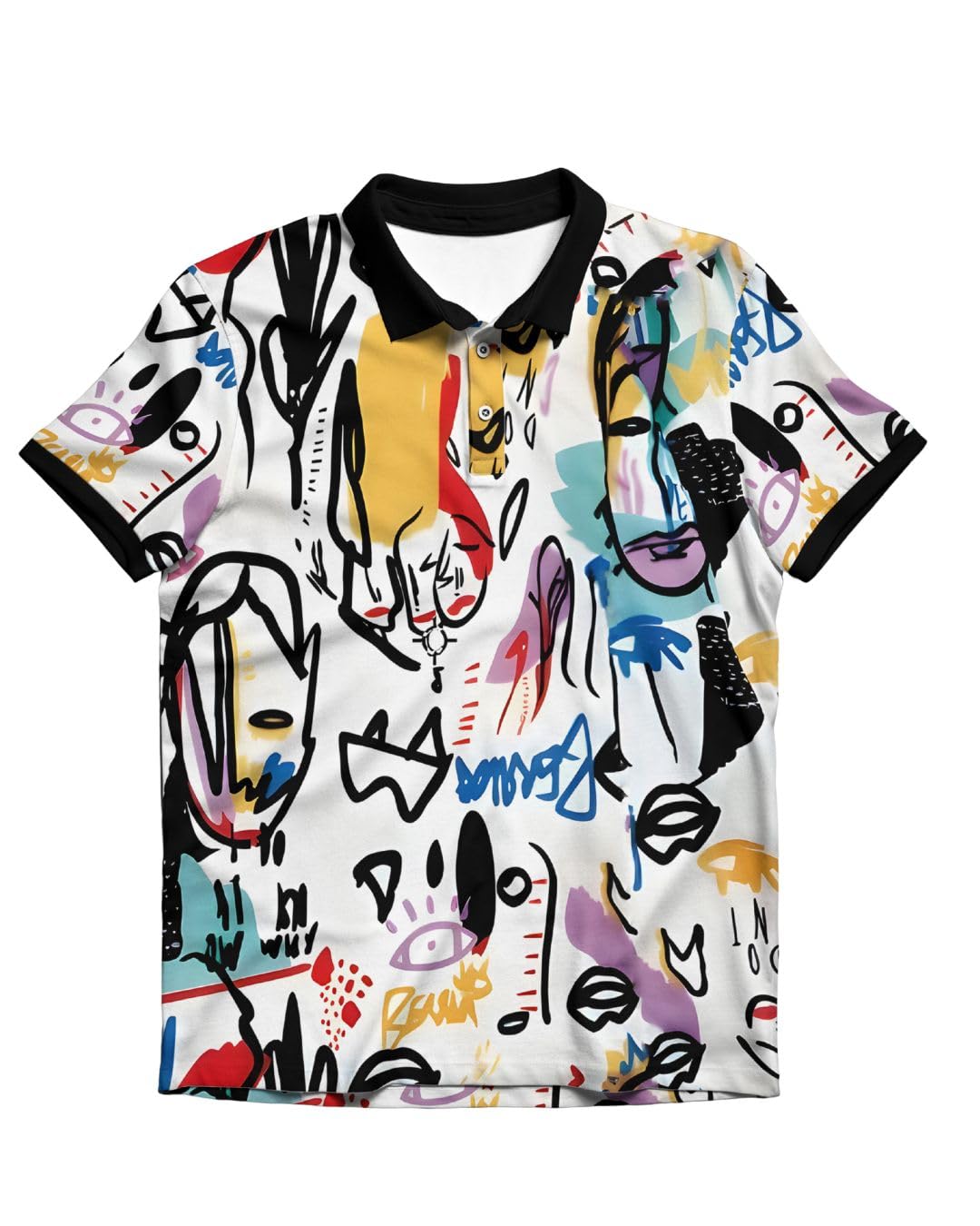 Tshirts Buddy Men's Poly Cotton Regular Fit Half Sleeve Printed Polo T-Shirts Collar Tshirts All Over Print T-Shirt Perfect for Office, Party, Travel-picture-44