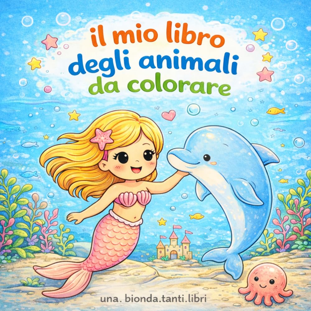 Il Mio Libro Degli Animali Da Colorare: Libro da colorare con animali per bambini dai 3 anni in su, 36 disegni semplici e divertenti negli habitat ... creatività, concentrazione e coordinazione