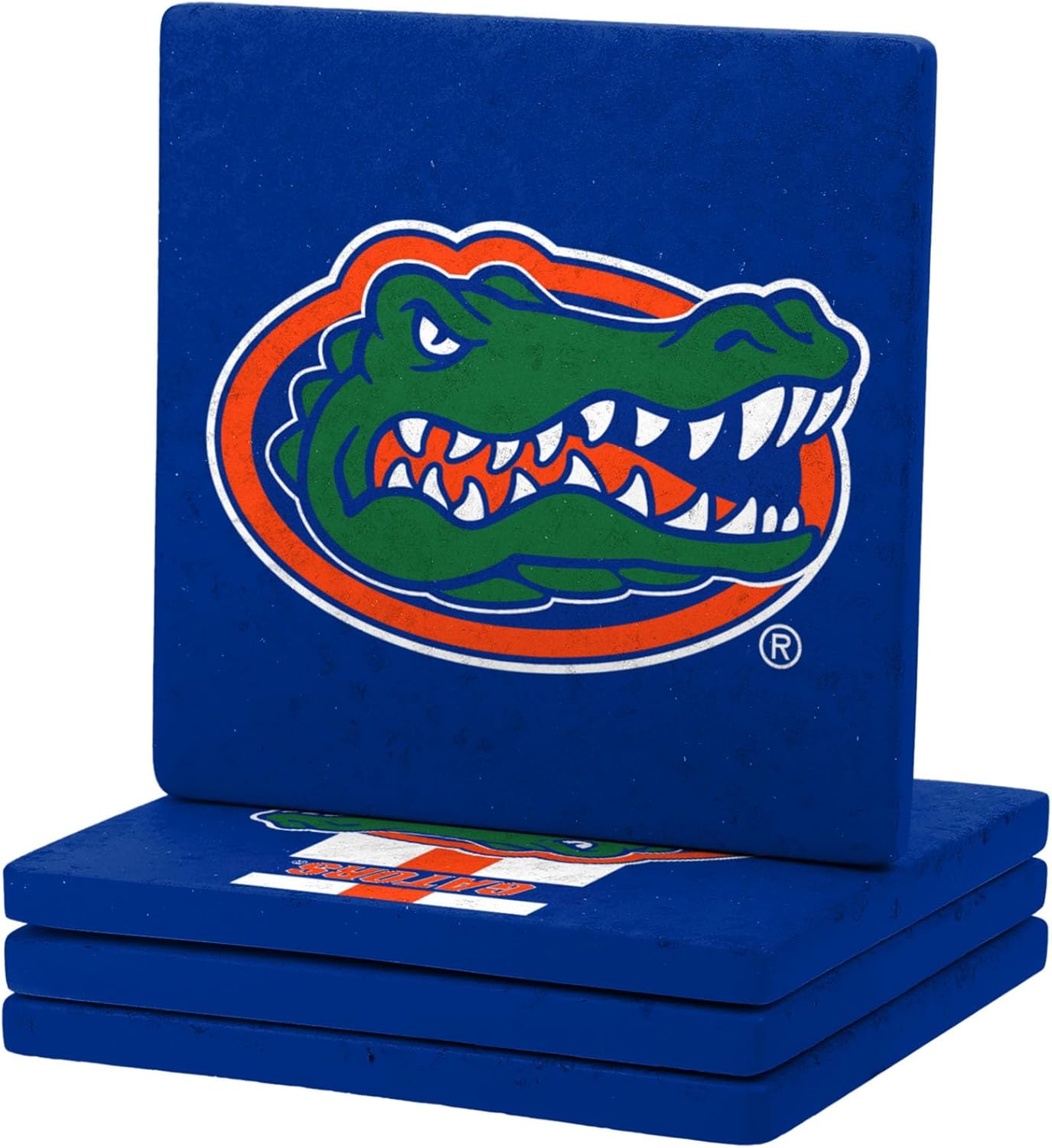 FOCO NCAA Official 4-Pack Beverage Drink Stone Coaster Set (Florida Gators) - Image 2