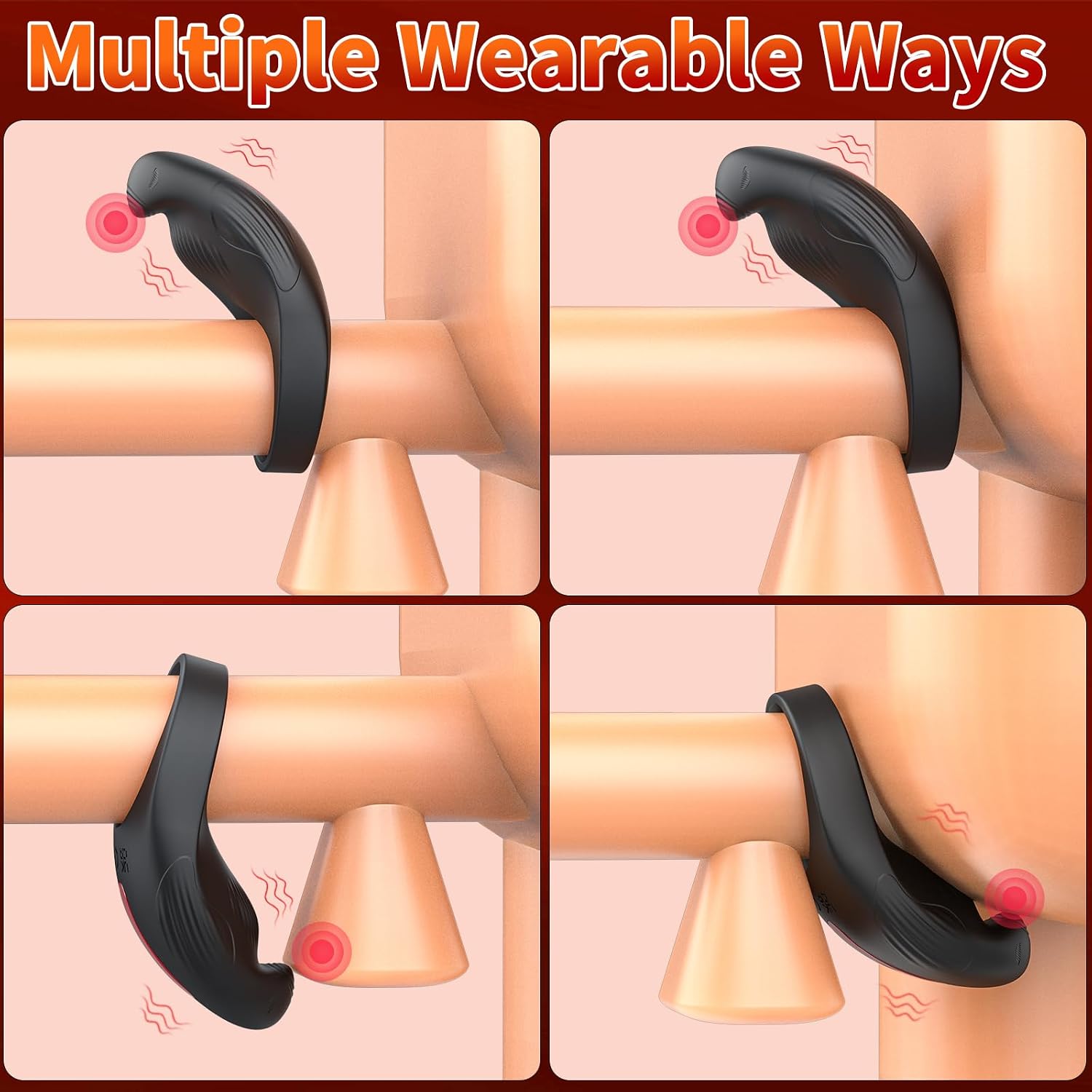 Vibrating Cock Ring with Clitoral Stimulator, Penis Ring Couple Sex Toys Vibrator, Eagle Shaped Clitoris Vibrator with 7 Vibrations Remote Control Rechargeable Harder Adult Sex Toy for Men & Couples