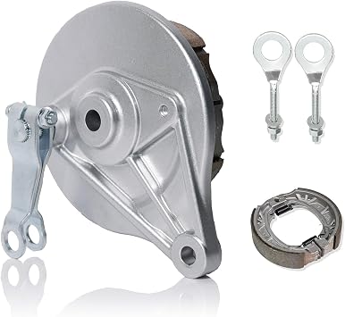 JMCHstore Rear Drum Brake Cover Shoe Kit w/Chain Tensioner for Baja Massimo MB200, Baja Heat, Mini Baja, Baja Warrior, Baja Carbon 6.5 Serengeti puma/Yukon trail puma 196cc Mini Bike