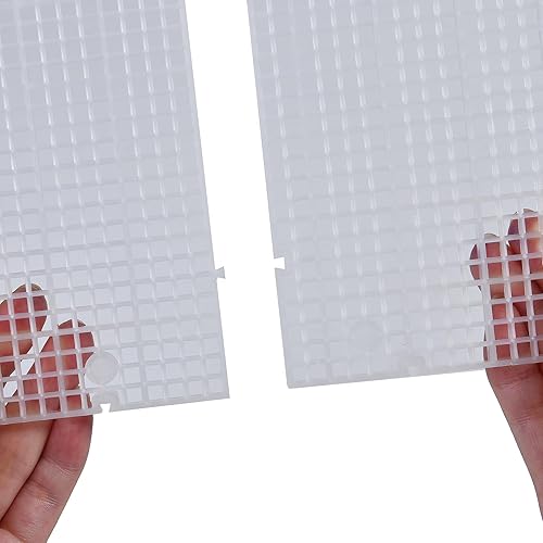 Miniatura 9 de ALEGI Acuario Rejilla Aislar Tablero Divisor Pecera Fondo Bandeja de Filtro Negro Caja de Plástico (8pcs Negro)