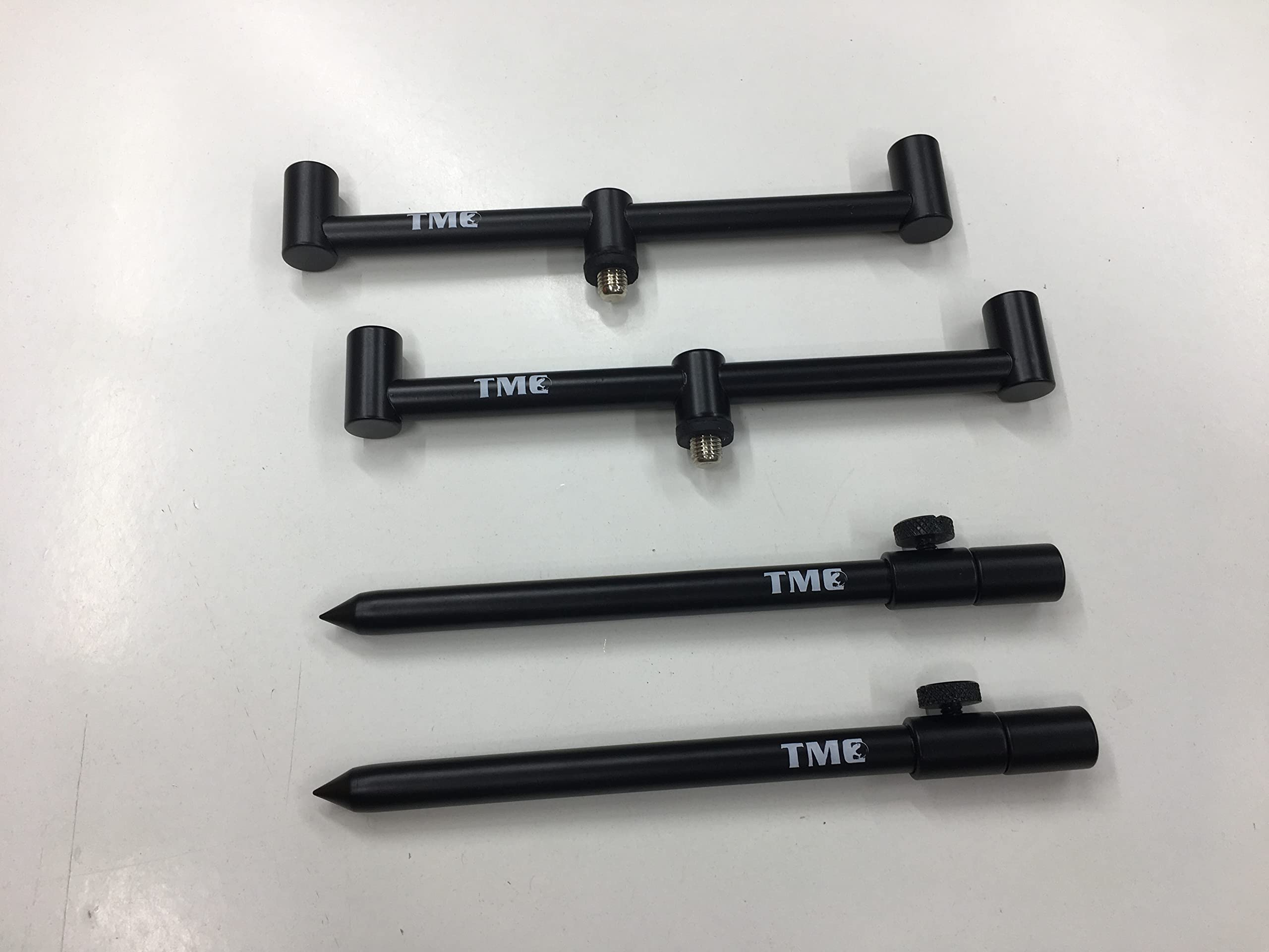 TMC 2 x 2 Rod Aluminium 20 cm buzz bars and 2 x 20-30 cm sticks, 13mm Diameter