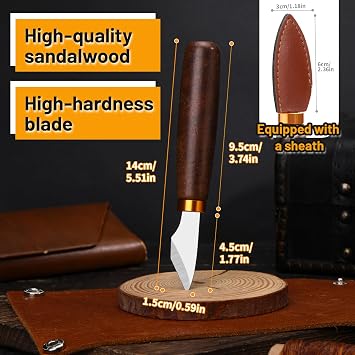 Leather Skiving Knife, Leather Knife, Leatherworking Tools