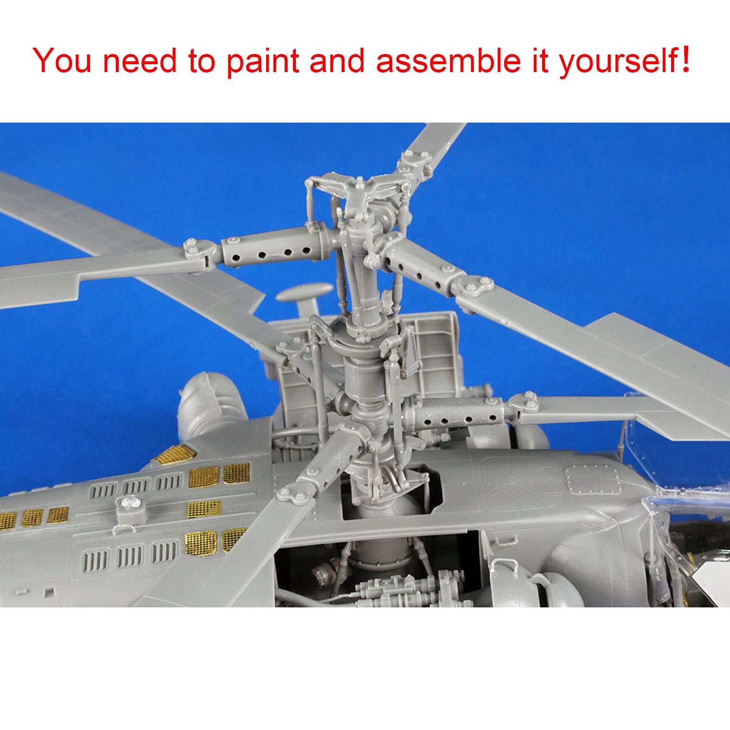 Plastica 1/35 Trumpeter Modello Statico Kit 05119 Ka-52 Alligatore Hokum-B Elicottero 3D Stampato Apribile Naso Apparecchiature Vano
