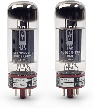 Tube Amp Doctor 6L6GCM-STR Redbase, Premium Matched Pair 2 Tubes