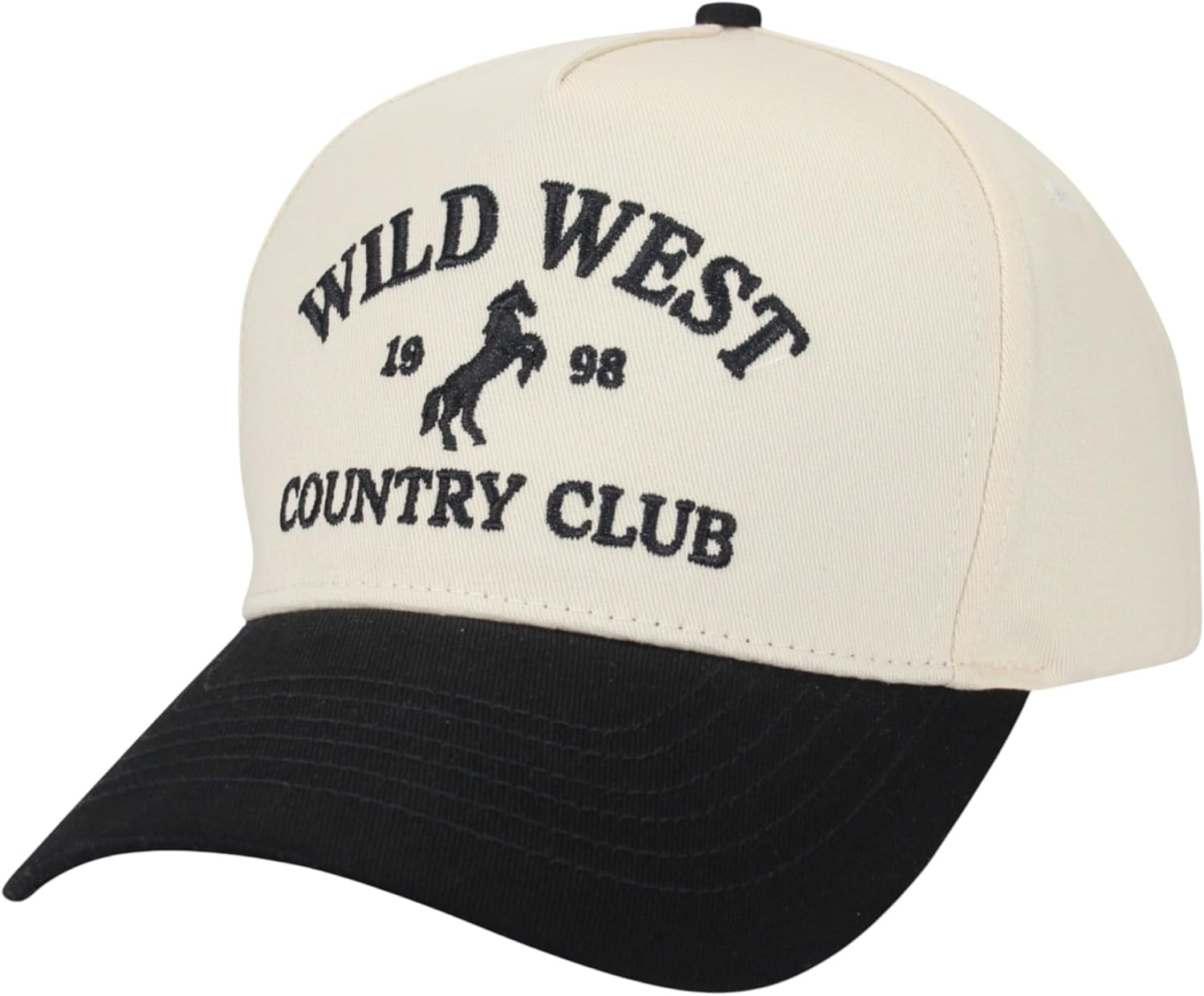 Country Trucker Hat - Western Snapback Baseball Cap - Vintage Embroidered Hat for Men & Women