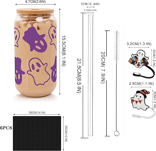 Vasos de Navidad de 18 onzas para café helado de Navidad con tapas y pajitas, regalos de elefante blanco para adultos, vaso colorido de árbol de