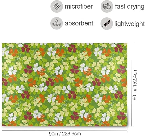 Miniatura 3 de Colorful Shamrock Bed Blanket Comfy Comfy Holiday Fluffy Blanket 60x90 Inches for Travel Office Sofa Bed Adults Kids Plush Blanket