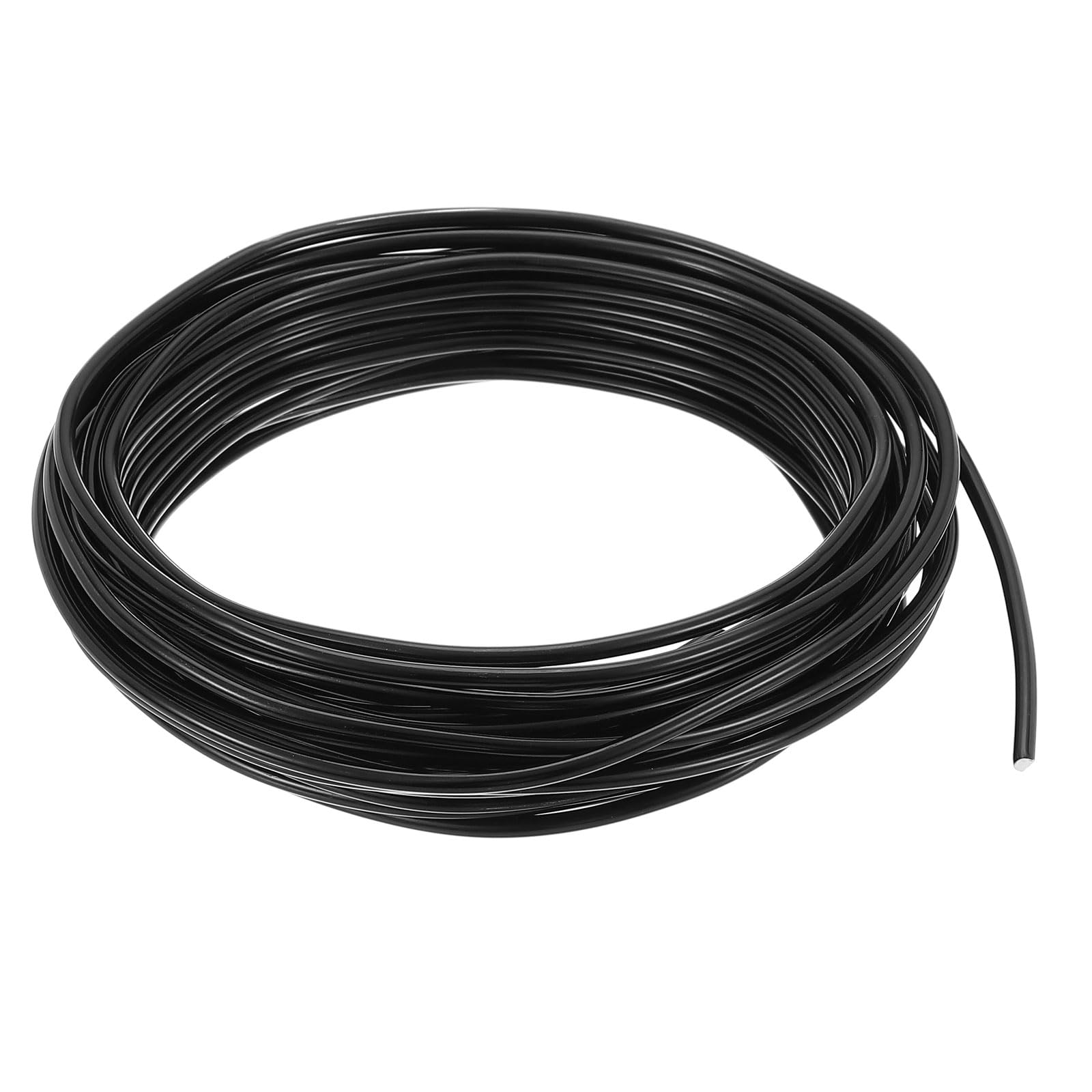 PATIKIL 4mm Bonsai Training Wires, 1 Roll Floral Wire Stems Anodized Aluminum Trees Wires 32.8 Feet Total for Gardening Branch Fixing, Black