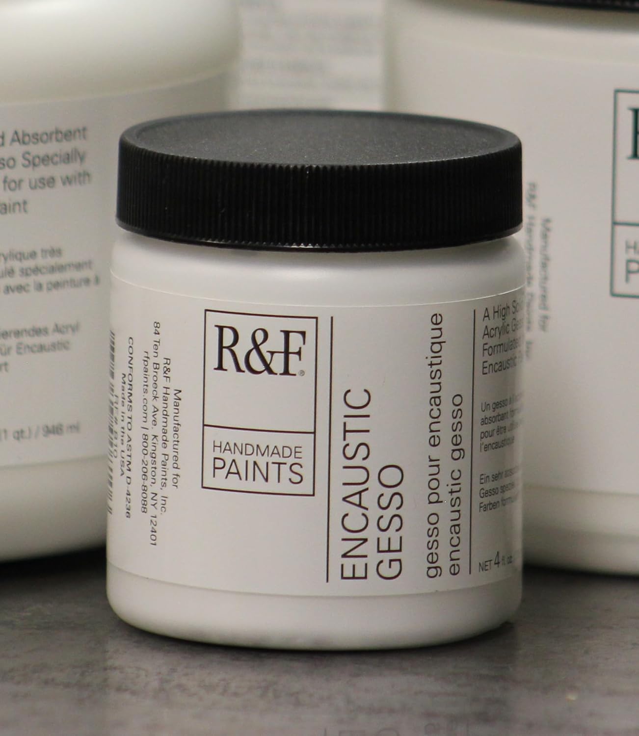 R&F Handmade Paints Encaustic Gesso, 4-Ounce