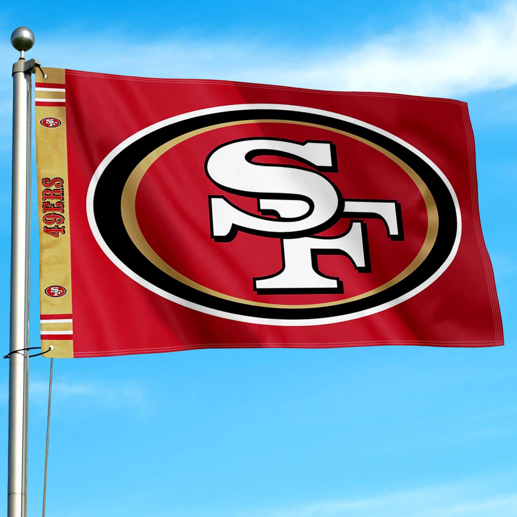San Francisco 49ers Banner-Flagge, bedruckt, 90 x 150 cm