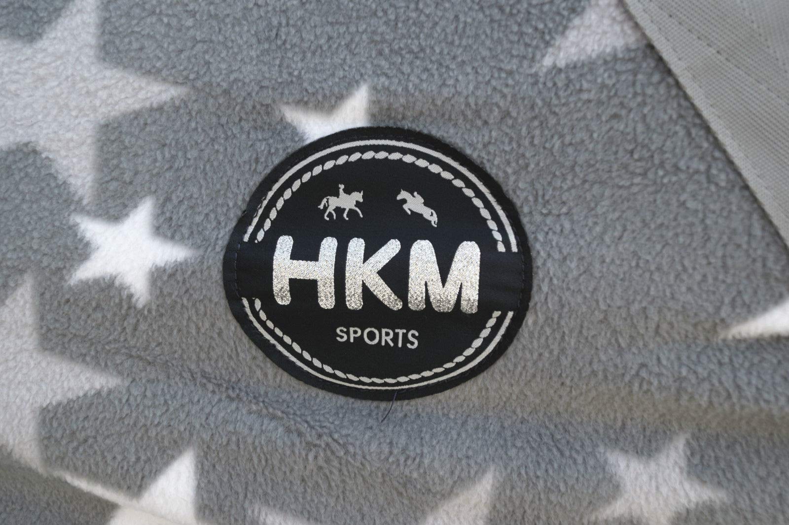 HKM Abschwitzdecke -Stars-, Rückenlänge 165 cm, grau