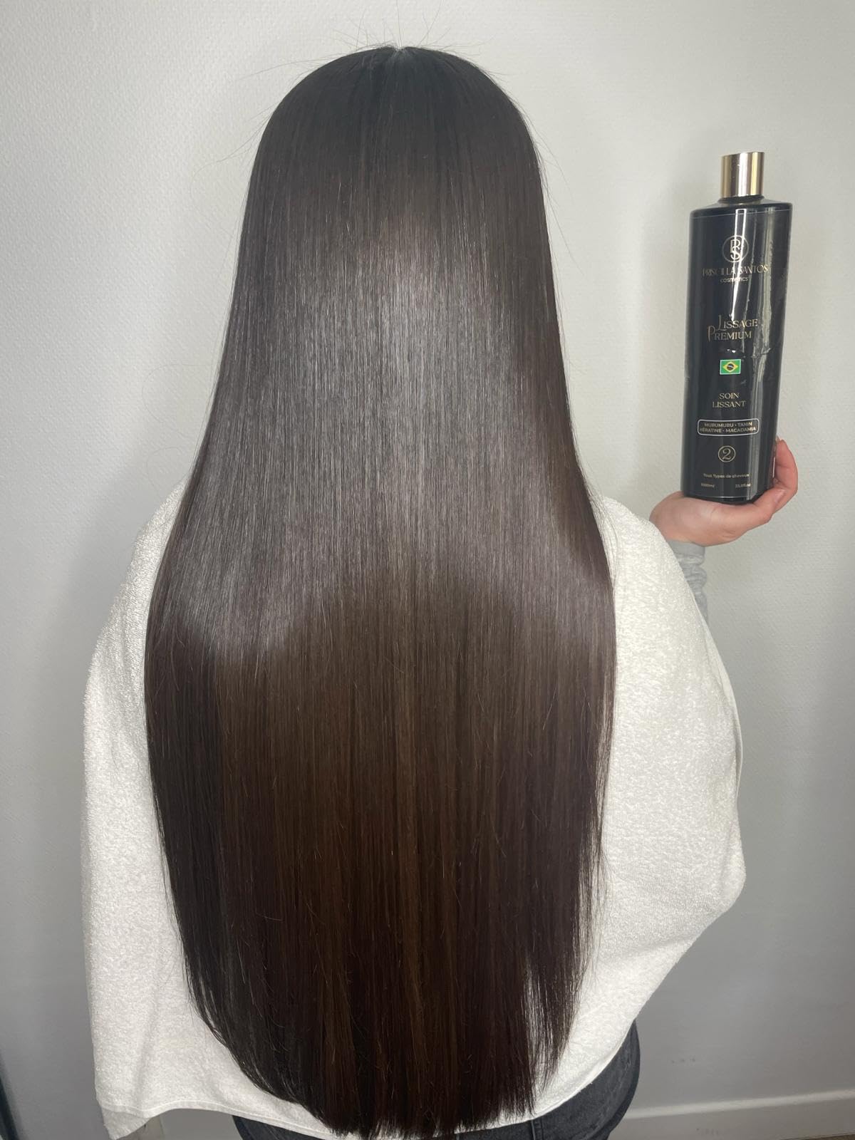 Lissage Premium - Lissage professionnel sans formol 3 en 1 – Lisse, Hydrate et Reconstruit – Tanin, Kératine, Beurre de Murumuru & Huile de Macadamia (1L, 1000, millilitre)