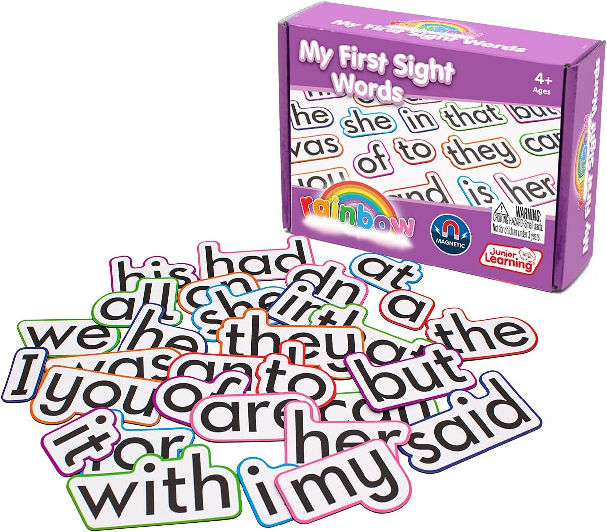 Junior LearningMy First Sight Words | Educational Literacy Magnetic Resources Perfect for Classroom or Home School Use | Ages 4-5, Reception - Year 1