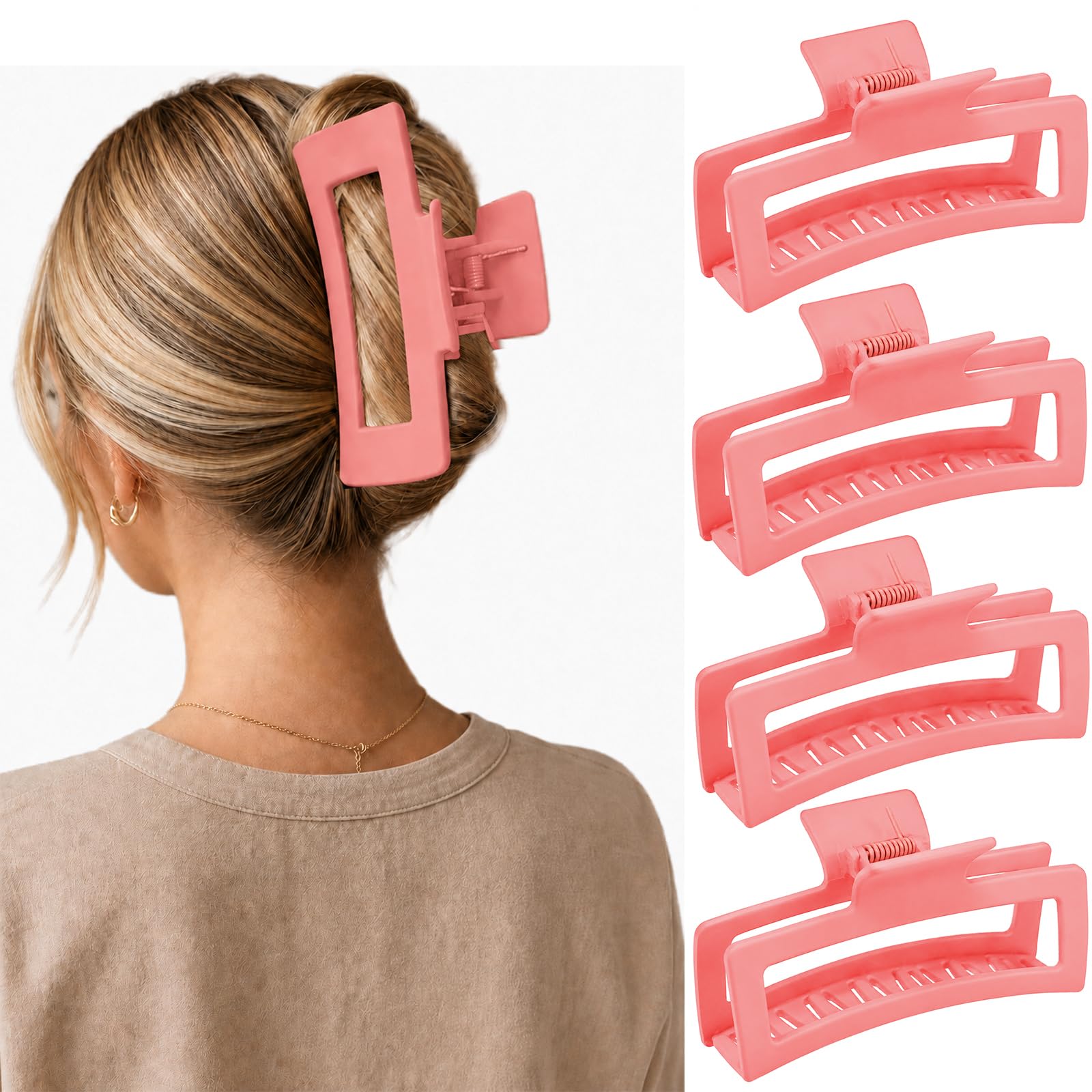 Jumbo Leopard Claw Clips - 4 Pack -13 Jumbo Leopard Claw Clips - 4 Pack -13