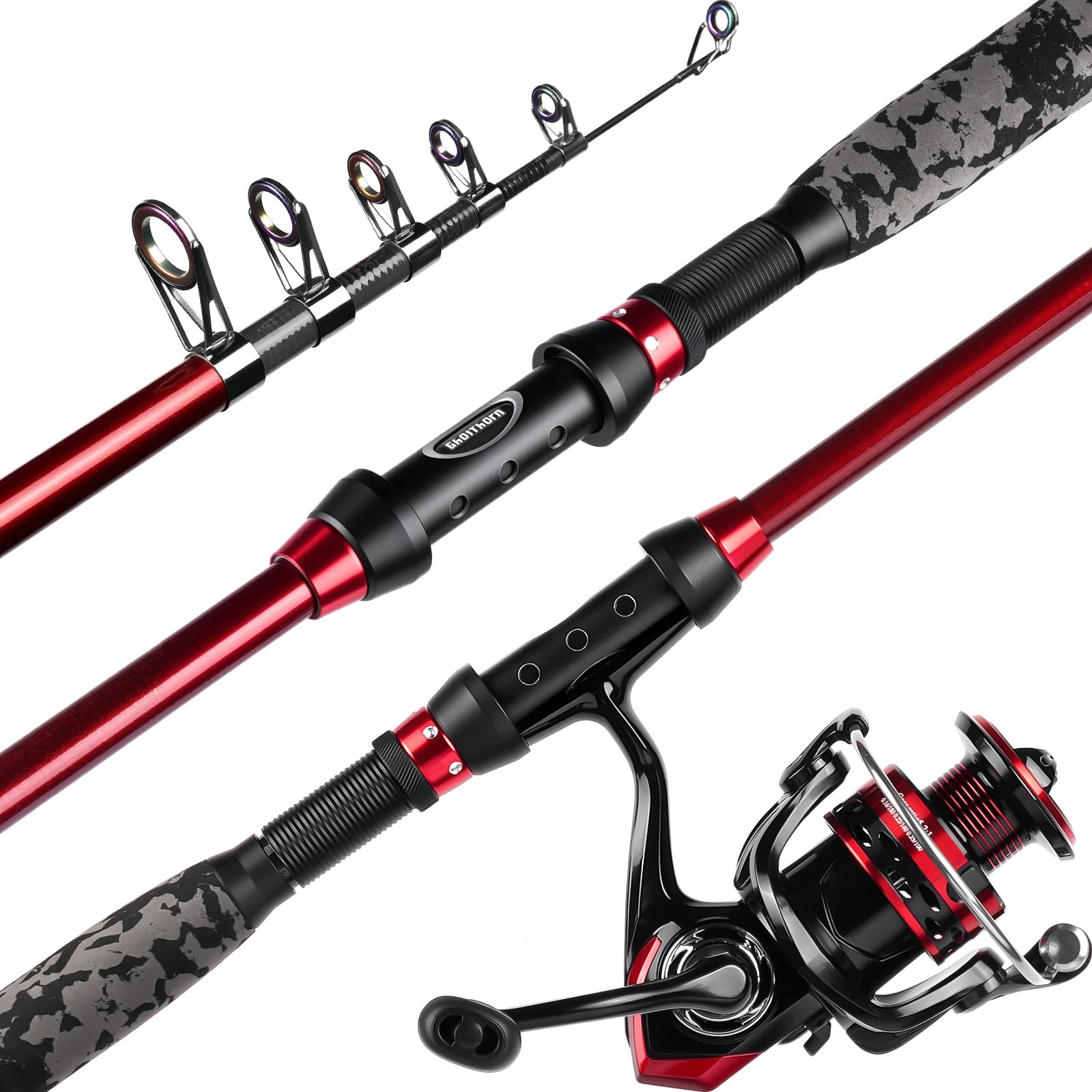 Photo 1 of Ghosthorn Telescopic Fishing Rod and Reel Combo