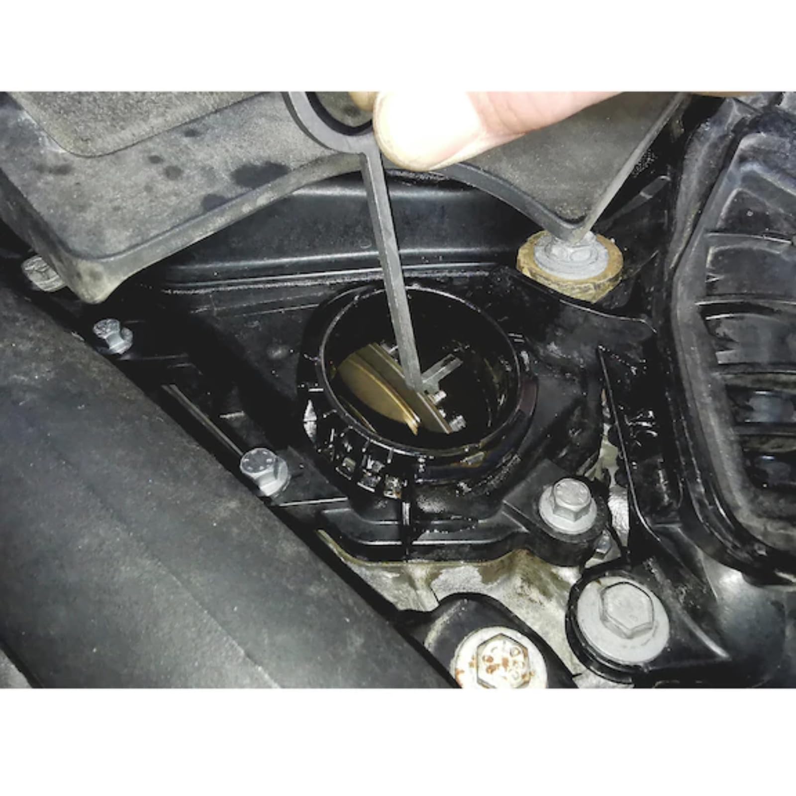 Twowinds Miernik zużycia paska rozrządu, kompatybilny z Citroen Peugeot PSA Opel 1.0 1.2 Puretech VTI, klucz napinający do paska rozrządu, silniki 1643190080
