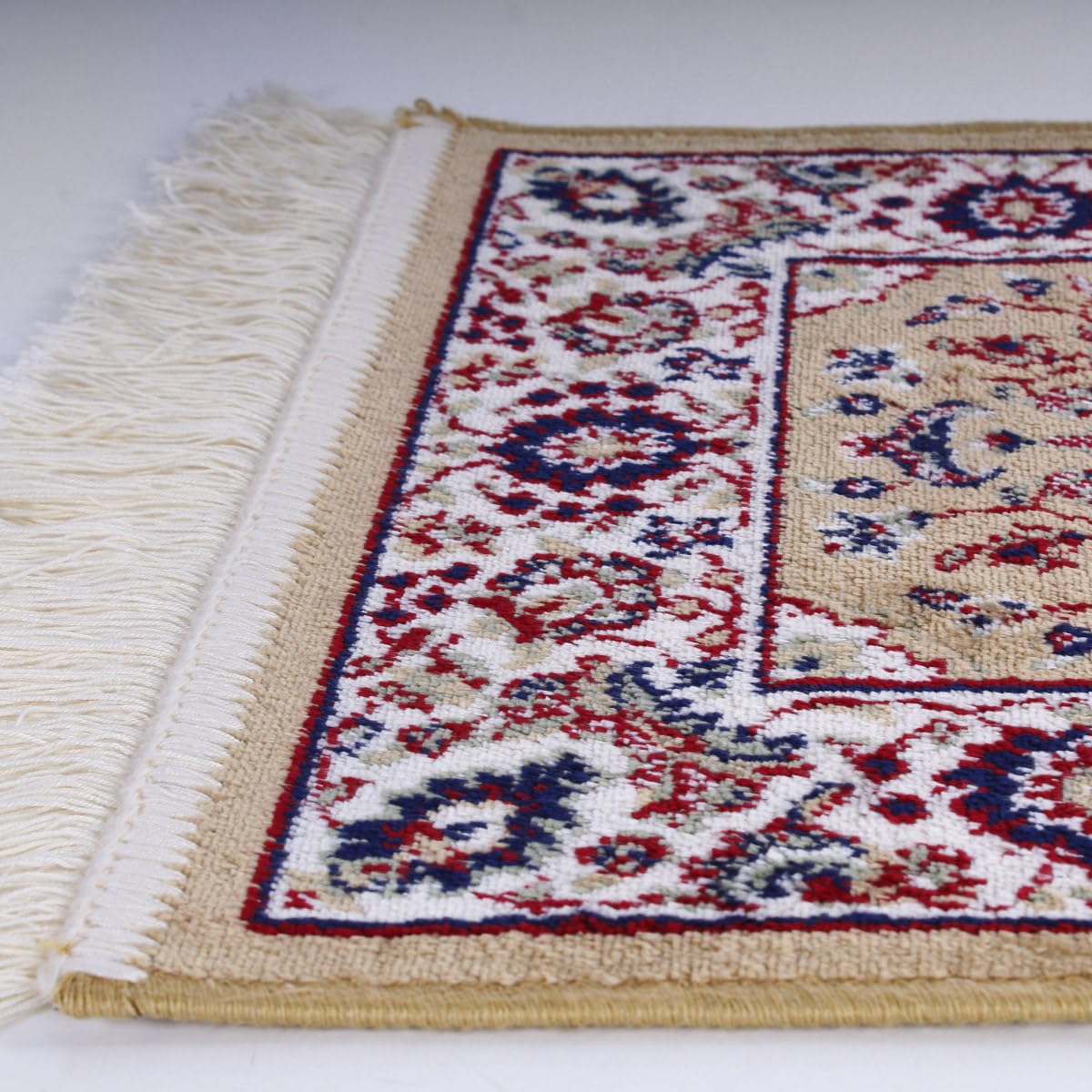 SaRani Tappeto Classico Tradizionale, Motivo Floreale, con Frange, Tessuto Viscosa, Arredo Casa (Oro, 160x230 cm)