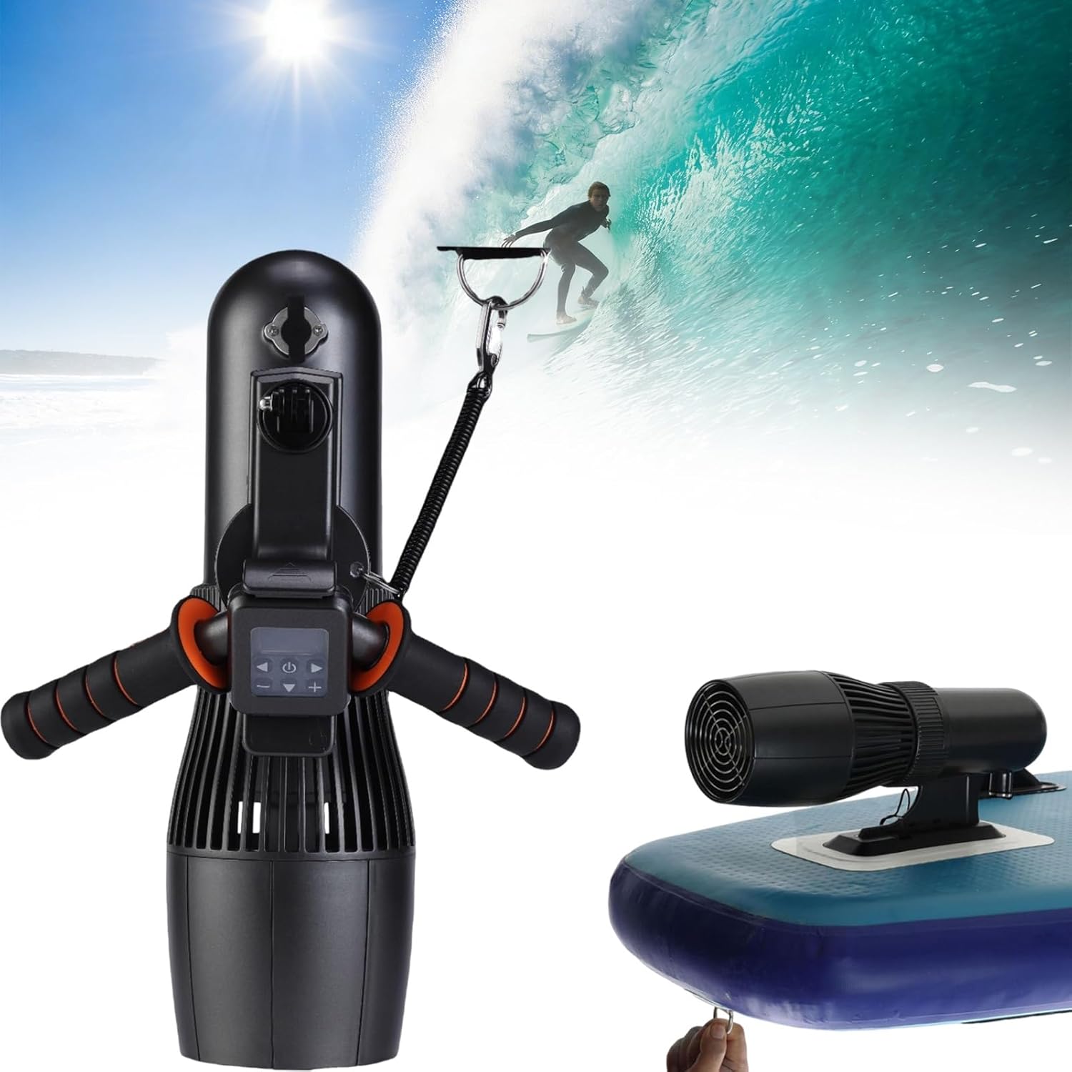 500W/700W Electric Underwater Scooter, Sea Scooter,Underwater Scooter 10000/16000mAh RC Sup Motor 9-Speed Switch, 40M Depth Swimming Pool Sea Scooter for Jet Surfboard