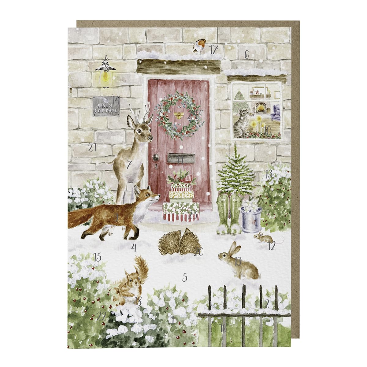 Wrendale Designs by Hannah Dale Christmas Cottage' Woodland Animal Advent Calendar