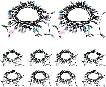 8 Best Outdoor Pixel Lights For Halloween In 2026 5 ALITOVE 12V WS2811 LED Pixel String Lights, 328ft, 500pcs, RGB Addressable, Waterproof for Outdoor Decor