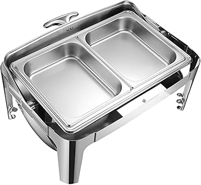 Calentador de Alimentos Eléctrico de Acero Inoxidable con Bandejas 9L miniatura 3