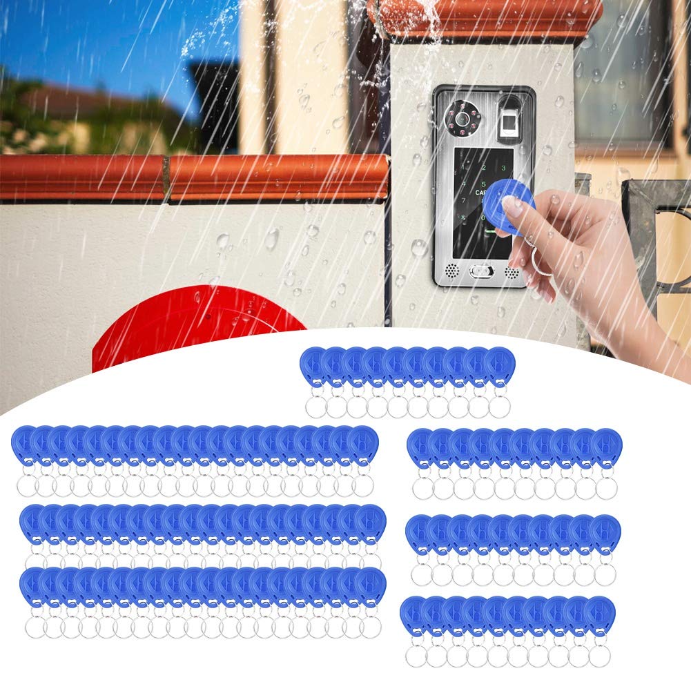 100 szt. 125 kHz karta RFID breloczek do kluczy karta identyfikacyjna wodoodporna inteligentna karta identyfikacyjna RFID wejście karta dostępu do czytania kart