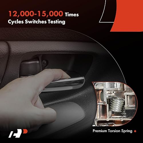 Miniatura 6 de A-Premium - Manija de puerta interior delantera o trasera derecha del lado del pasajero - Compatible con Ford F150 2009-2014, con cerraduras