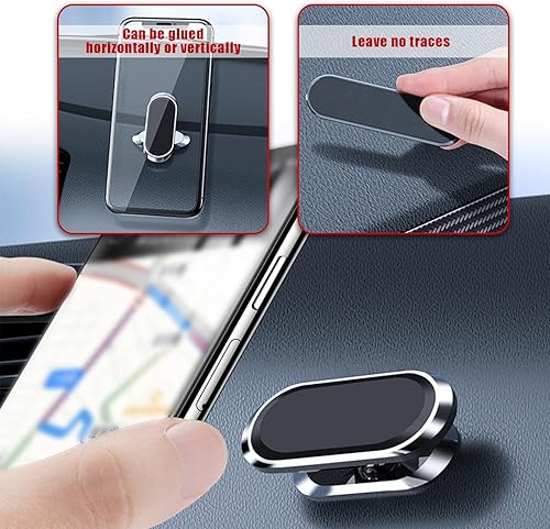 Miniatura 9 de Soporte magnético para teléfono de automóvil, soporte de teléfono celular ajustable en 360 para guardar las manos libres en el vehículo, soporte