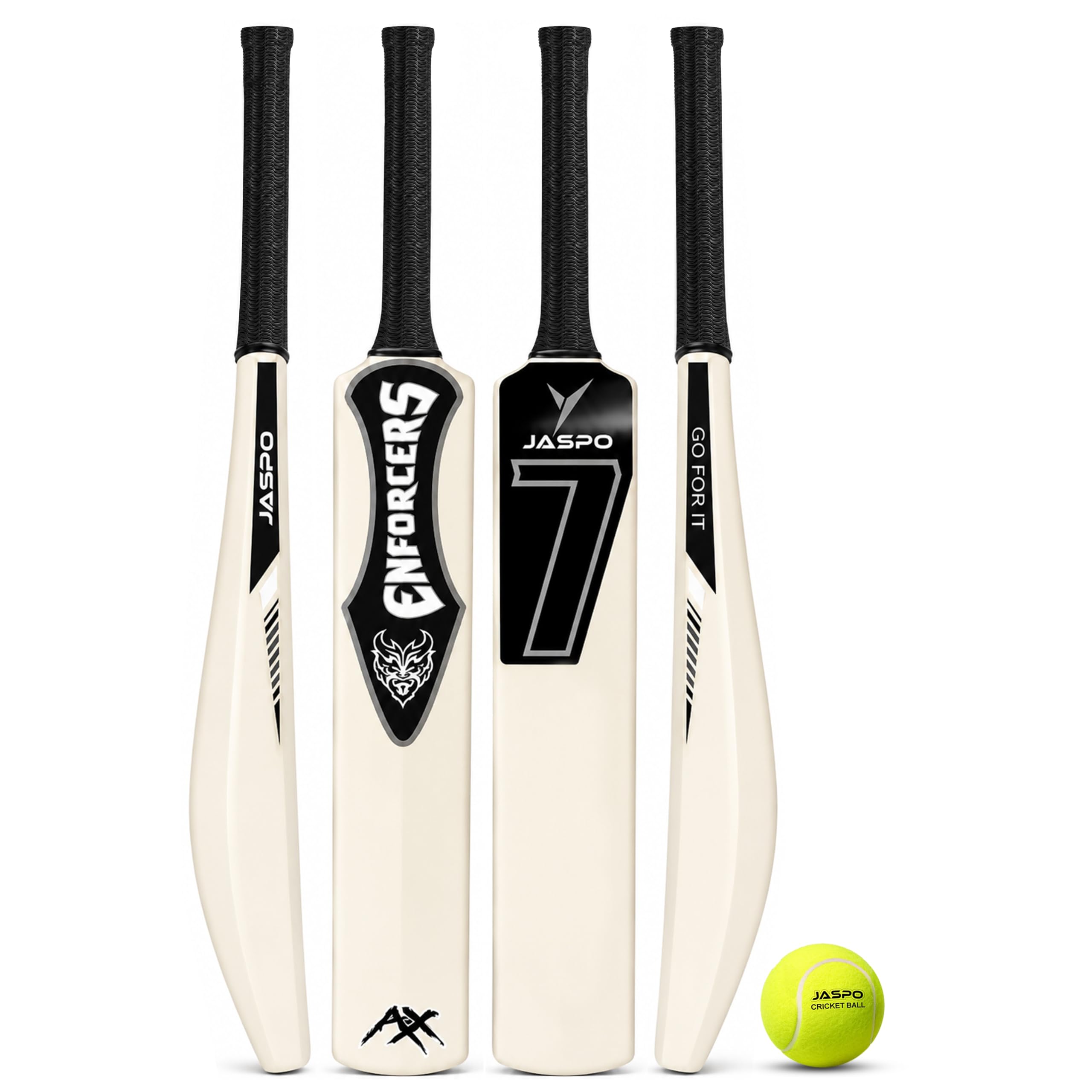 Jaspo 7 Enforcers Heavy Duty Plastic Cricket Bat,Full Size (34” X 4.