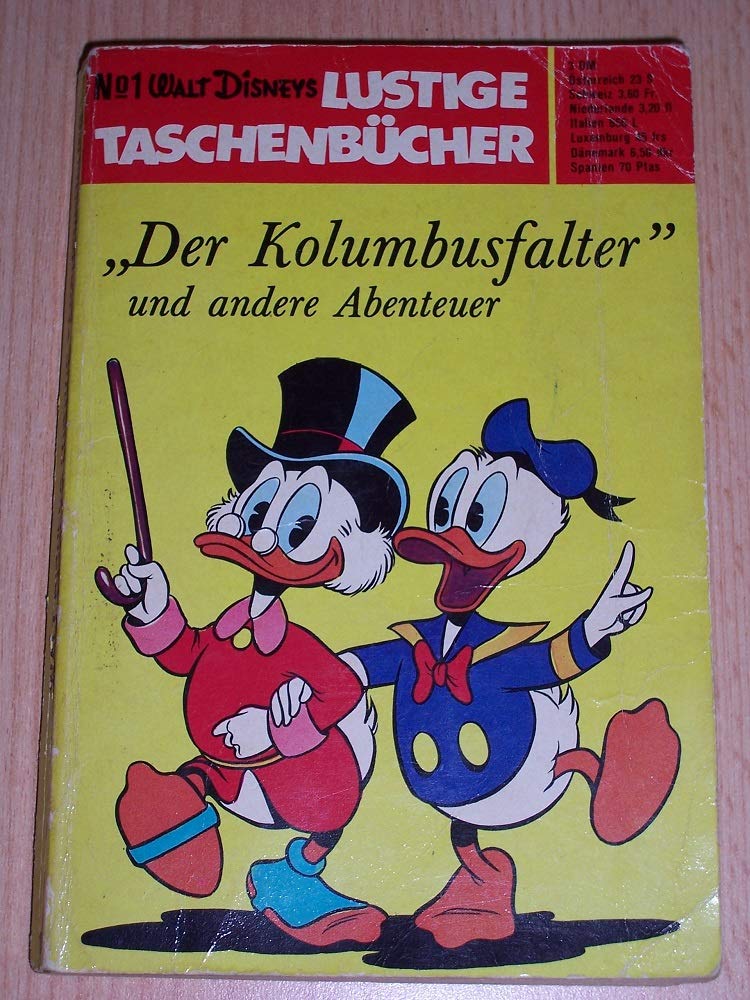 Lustiges Taschenbuch LTB Nr. 1 - Der Kolumbusfalter 1990 Walt Disney