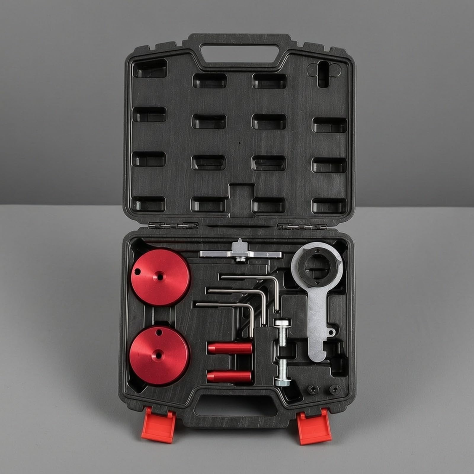 Gralara Outillage Calage Distribution Moteur 2.0 Accessoires Métalliques Verrouillage Broches Connexion dans Mallte Rangement pour Réparation Voiture Maintenance Courante