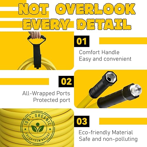 Miniatura 7 de OEBLD Manguera interior de agua para autocaravana de 58 pulgadas, manguera segura para agua potable fresca de 15 pies para cámper, jardín, barco,