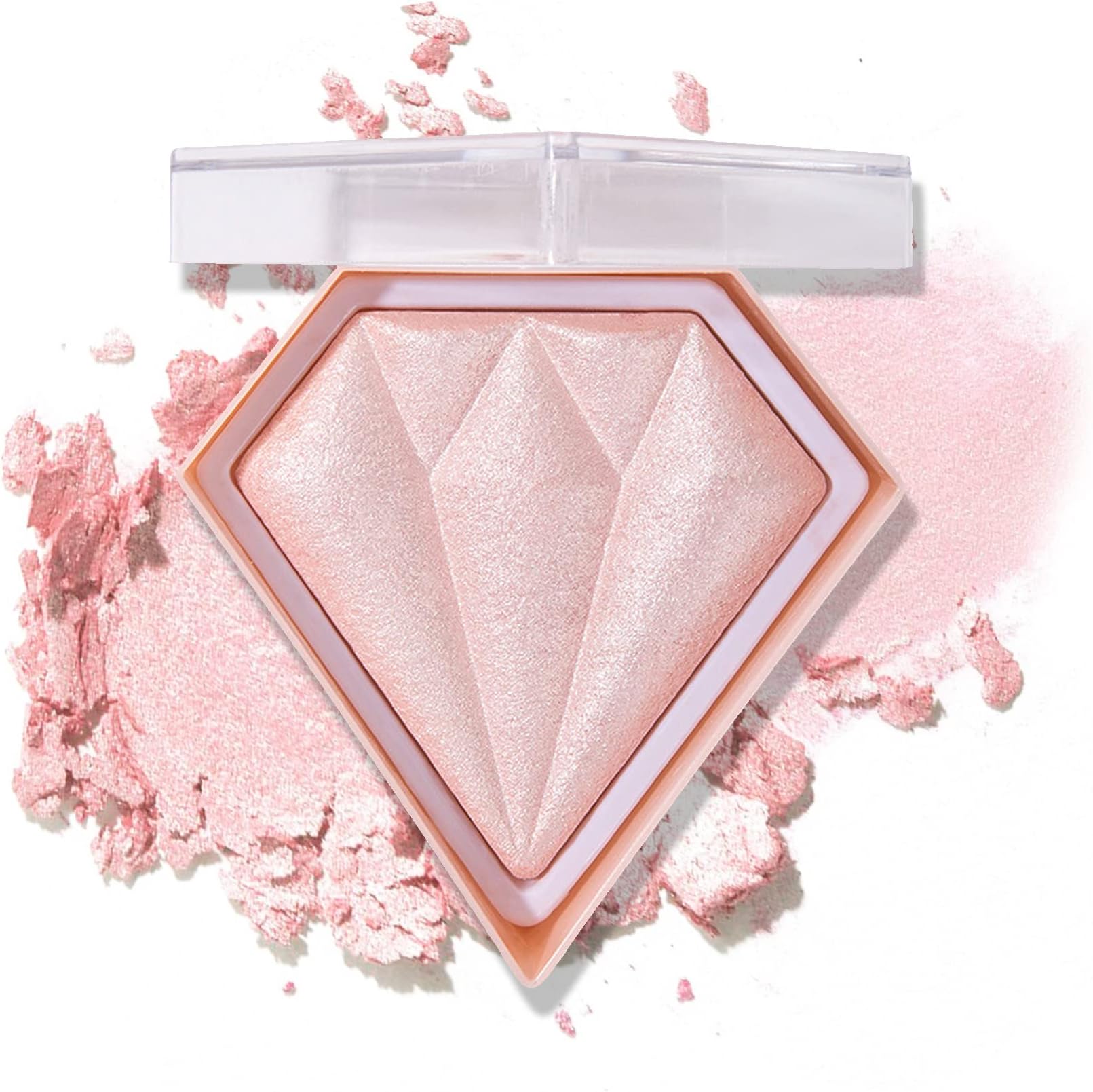 Face Pink Blush Highlighter Makeup Palette Shimmer Contour Powder Waterproof Long