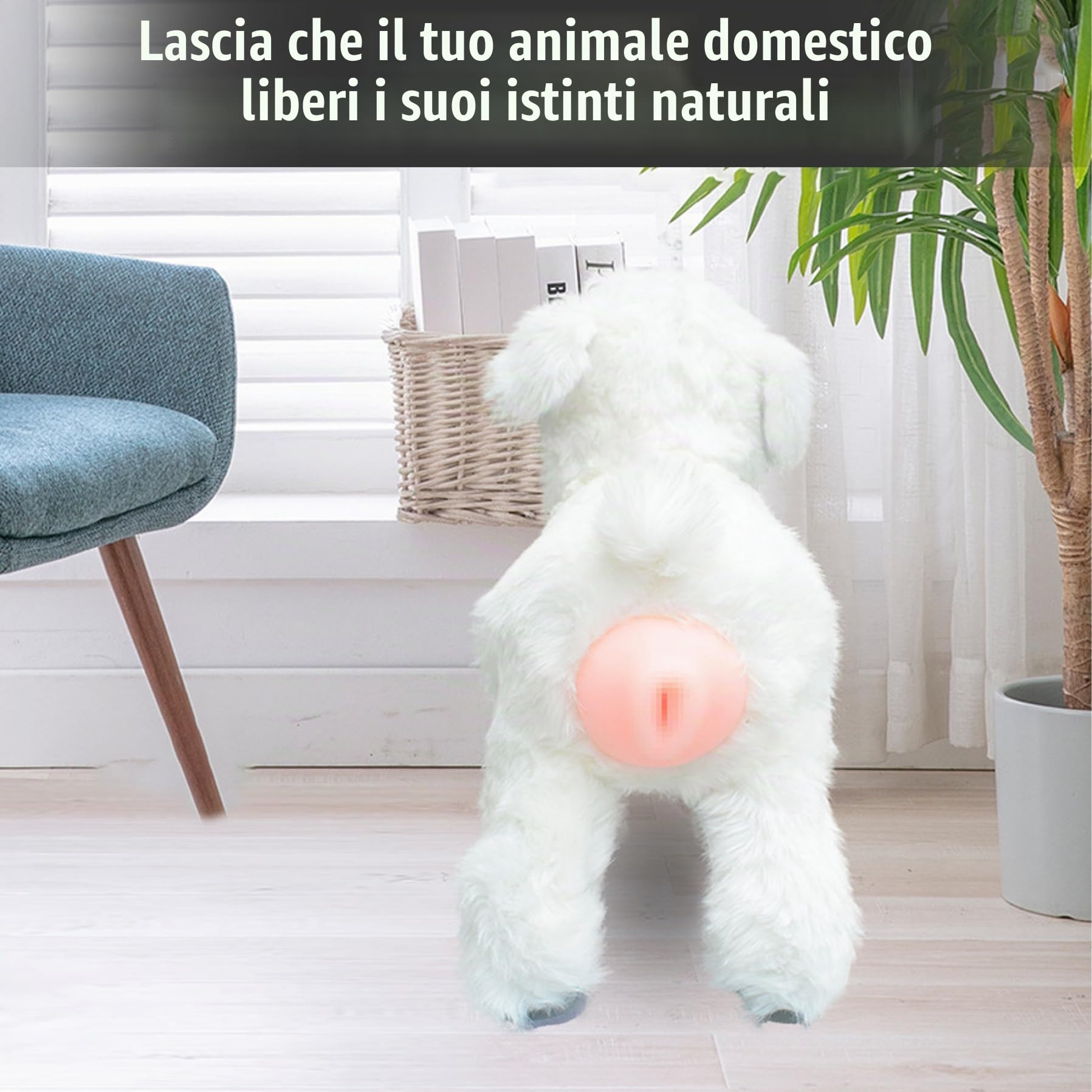 Giocattolo di Accoppiamento per Cani in Silicone con Mano di Aspirazione - Simulazione di Sfiato Estrus PE