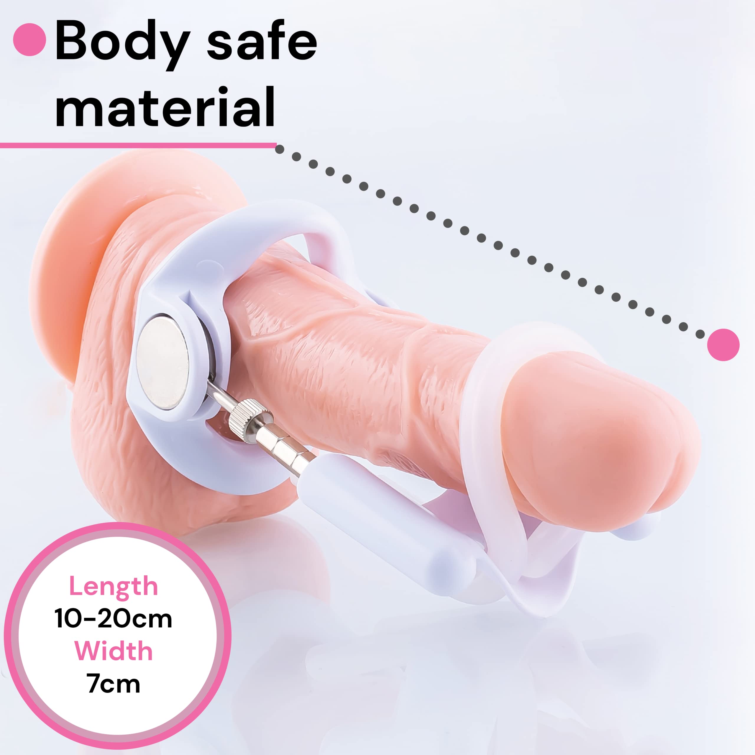 FOPS Extender blanc efficace pour allongement du pénis, extender pour hommes pour érections fortes et allonger le pénis, plus efficace qu'une pompe à pénis, jouet sexuel pour hommes P03