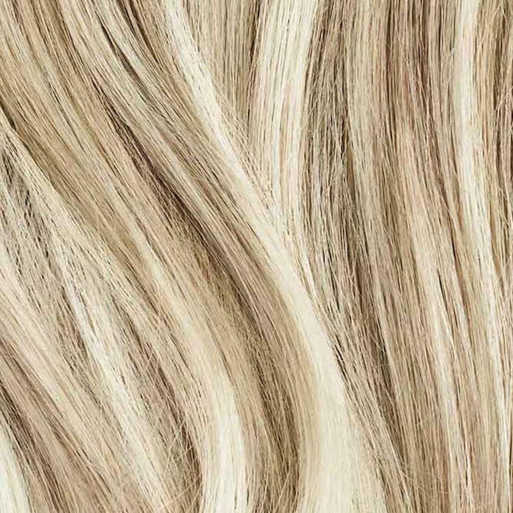 Luxy Hair Seamless Clip-in Hair Extensions, Natural Volume Boost, 5-Piece Starter Kit, 20", 110 grams, Remy Human Hair, Beige Blonde Balayage