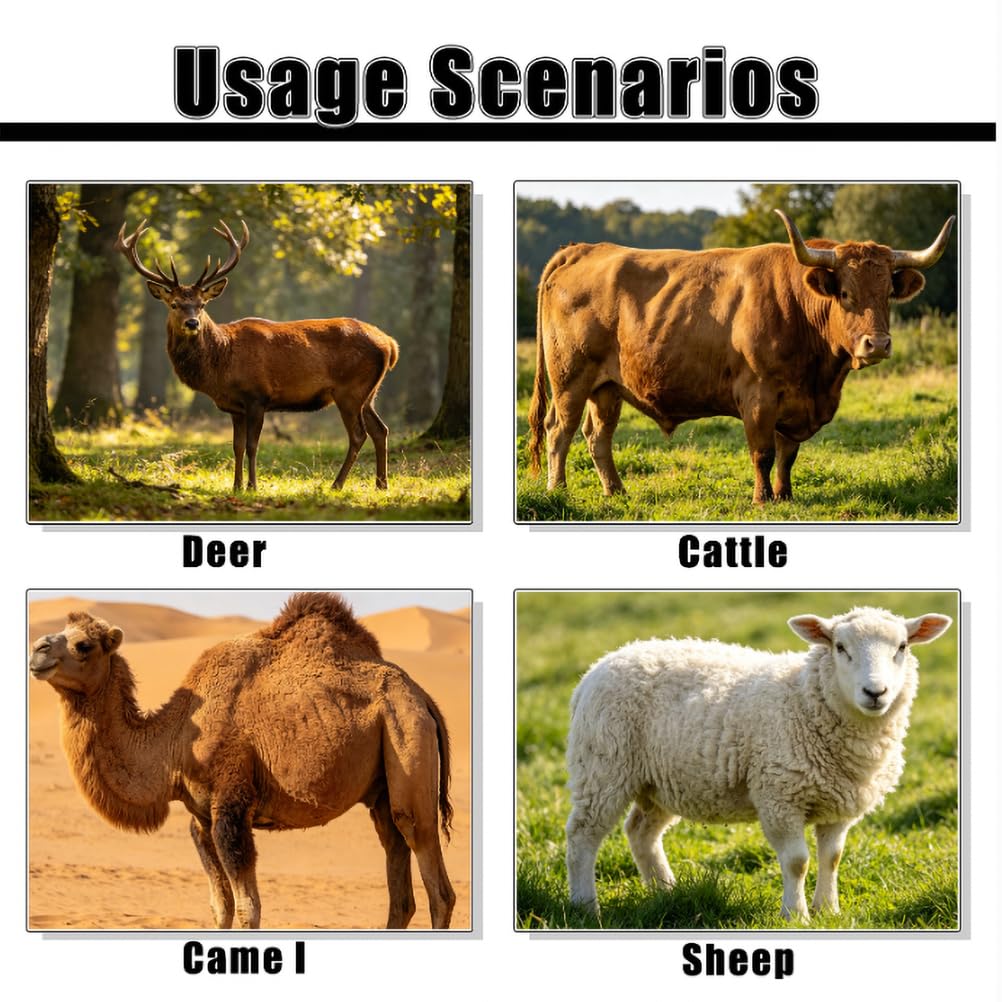 Localizzatore per Animali Bovini Ovini Equini, Localizzatore GPS Solare per Animali 4G+2G, Batteria Ad Alta capacità 20000Mah Segnalazione Luminosa Notturna Impermeabilità IP68